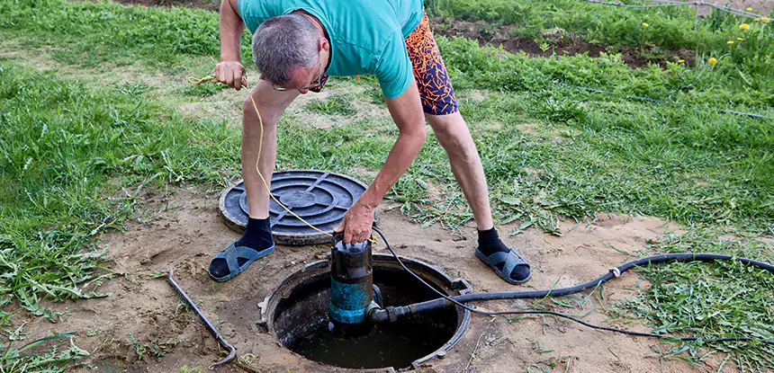 Outdoor Sewage Cleanup in Fairmount