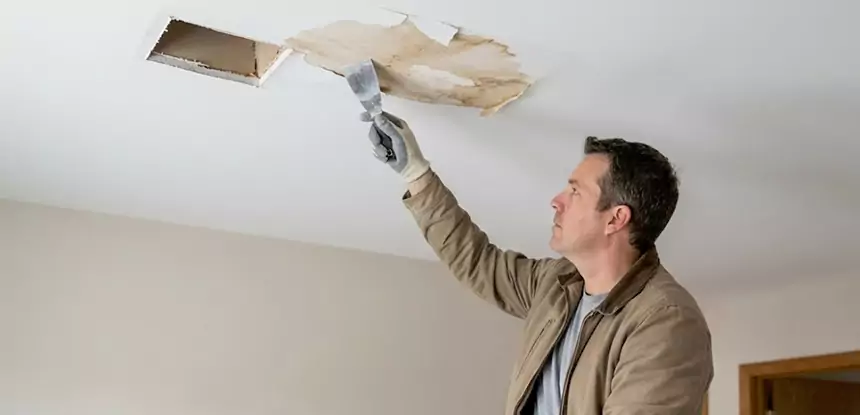 Dry Ceiling After Water Leak in Fairmount