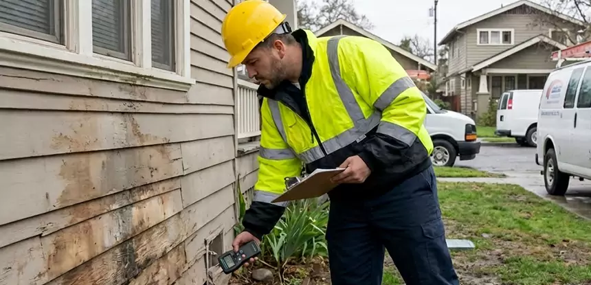 Water Damage Exterior Wall Fairmount