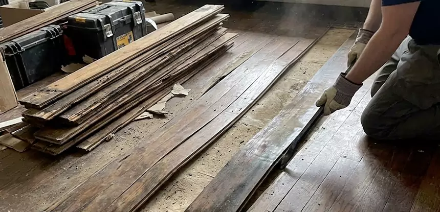 Wood Veneer Water Damage Repair Fairmount